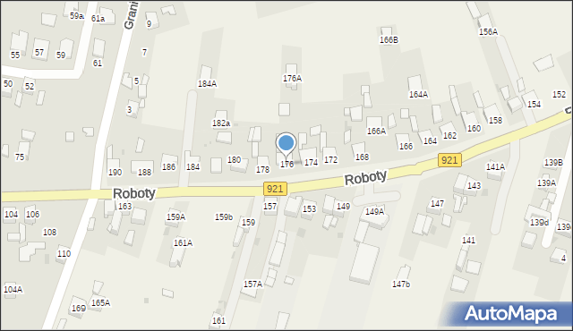 Gierałtowice, Roboty, ks., 176, mapa Gierałtowice