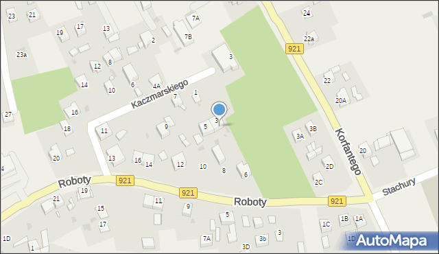 Gierałtowice, Roboty, ks., 2, mapa Gierałtowice