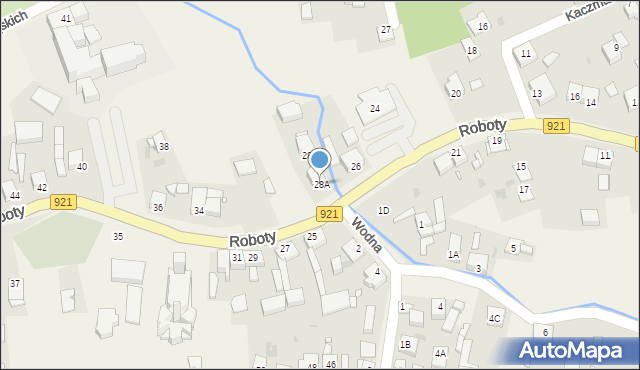 Gierałtowice, Roboty, ks., 28A, mapa Gierałtowice