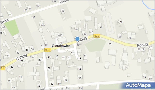 Gierałtowice, Roboty, ks., 39, mapa Gierałtowice