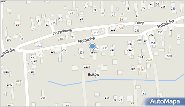 Gliwice, Rolników, 232, mapa Gliwic