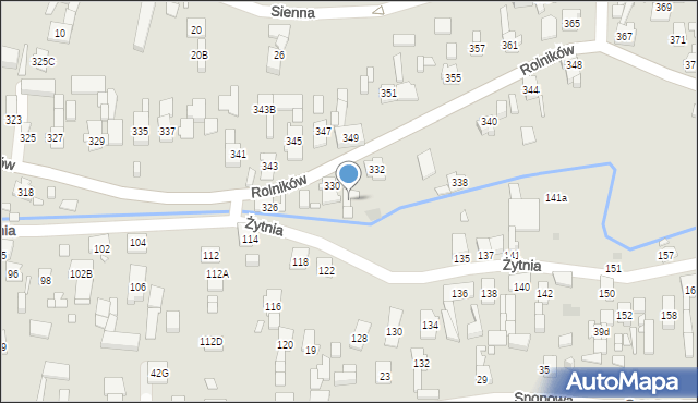 Gliwice, Rolników, 334, mapa Gliwic