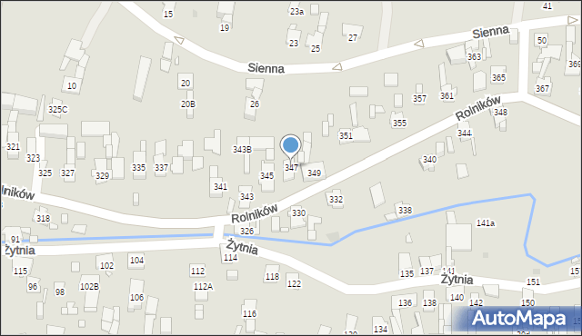 Gliwice, Rolników, 347, mapa Gliwic