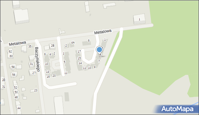 Goleniów, Różana, 6, mapa Goleniów