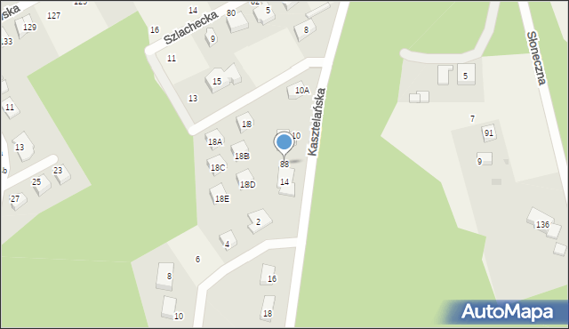 Gościcino, Robakowska, 88, mapa Gościcino