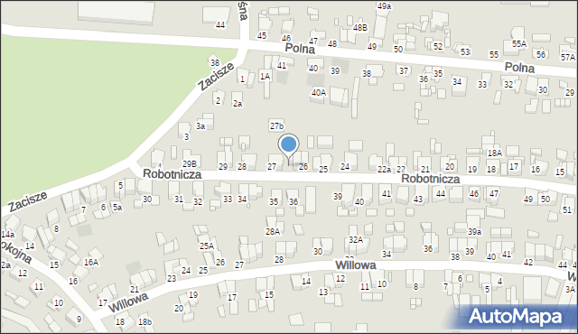 Gostyń, Robotnicza, 26a, mapa Gostyń