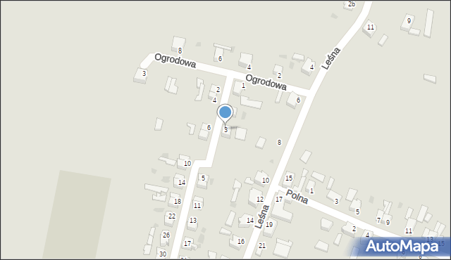 Gozdnica, Robotnicza, 3, mapa Gozdnica