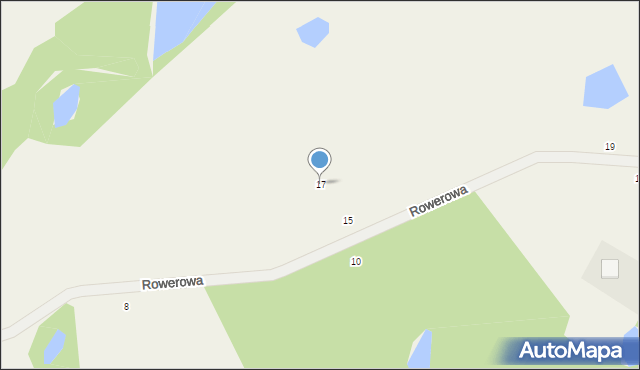 Grabowska Huta, Rowerowa, 17, mapa Grabowska Huta