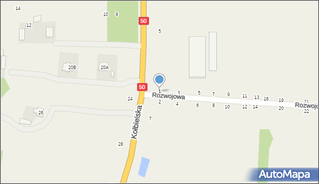 Grębiszew, Rozwojowa, 1, mapa Grębiszew