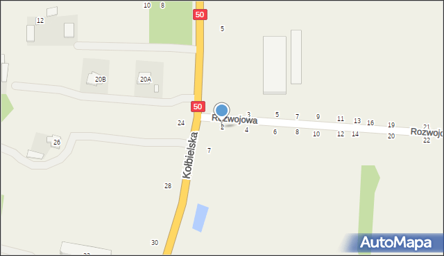 Grębiszew, Rozwojowa, 2, mapa Grębiszew