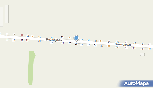 Grębiszew, Rozwojowa, 28, mapa Grębiszew