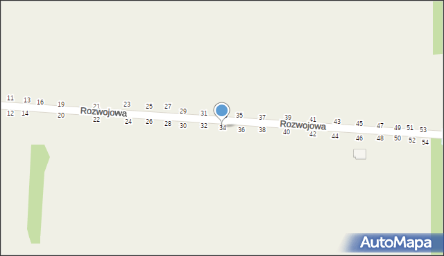 Grębiszew, Rozwojowa, 34, mapa Grębiszew