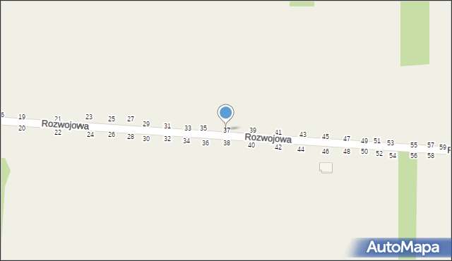 Grębiszew, Rozwojowa, 37, mapa Grębiszew