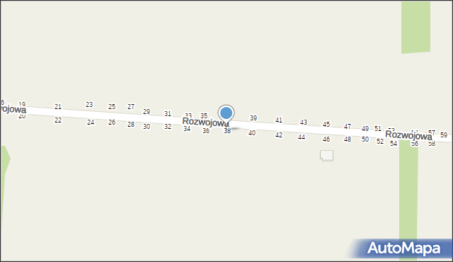 Grębiszew, Rozwojowa, 38, mapa Grębiszew