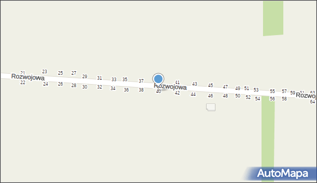 Grębiszew, Rozwojowa, 40, mapa Grębiszew