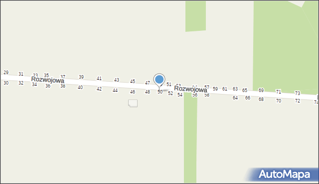 Grębiszew, Rozwojowa, 50, mapa Grębiszew