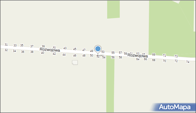 Grębiszew, Rozwojowa, 52, mapa Grębiszew