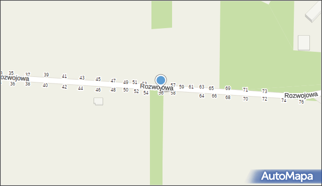 Grębiszew, Rozwojowa, 56, mapa Grębiszew