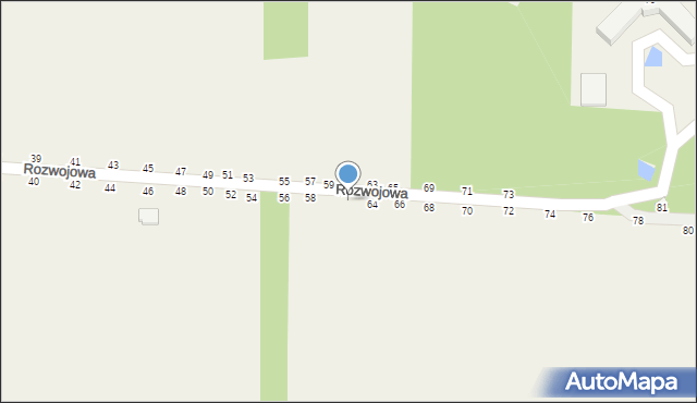 Grębiszew, Rozwojowa, 62, mapa Grębiszew