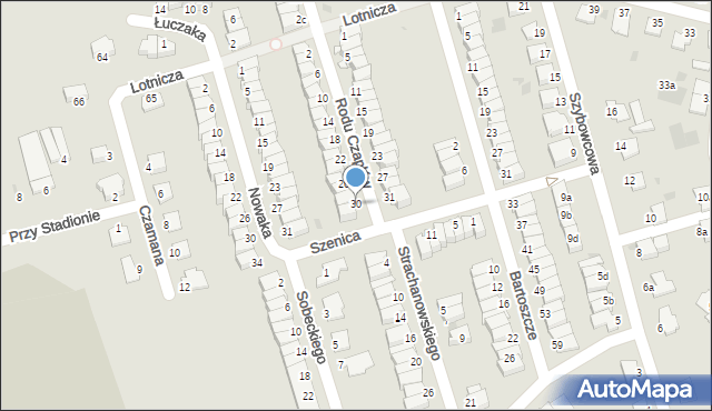 Inowrocław, Rodu Czaplów, 30, mapa Inowrocławia