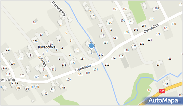 Izdebnik, Rozwojowa, 2, mapa Izdebnik