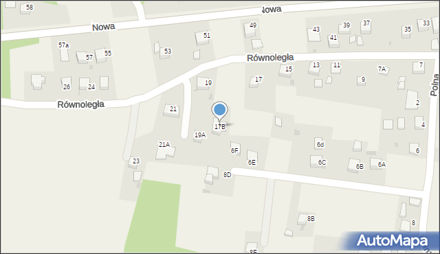 Jankowice, Równoległa, 17B, mapa Jankowice