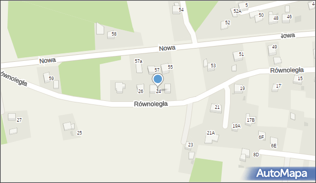 Jankowice, Równoległa, 24, mapa Jankowice