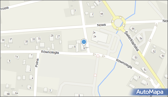 Jankowice, Równoległa, 4, mapa Jankowice