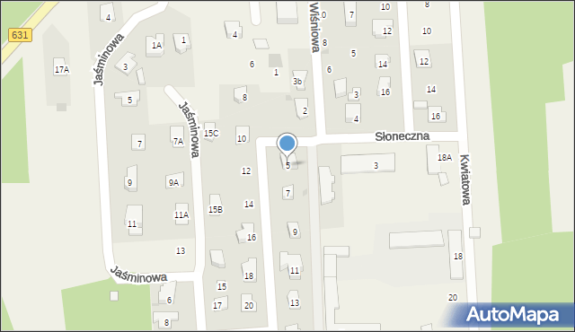 Janówek Pierwszy, Różana, 5, mapa Janówek Pierwszy