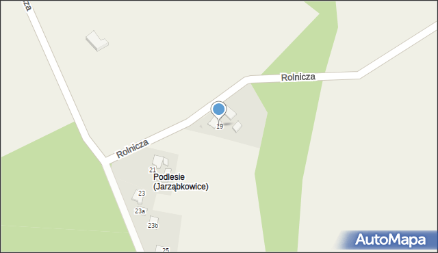 Jarząbkowice, Rolnicza, 19, mapa Jarząbkowice