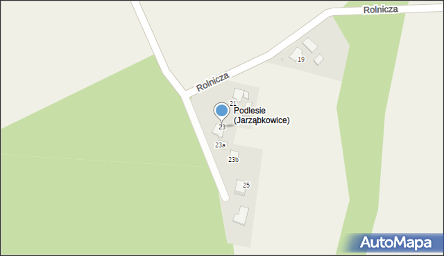 Jarząbkowice, Rolnicza, 23, mapa Jarząbkowice