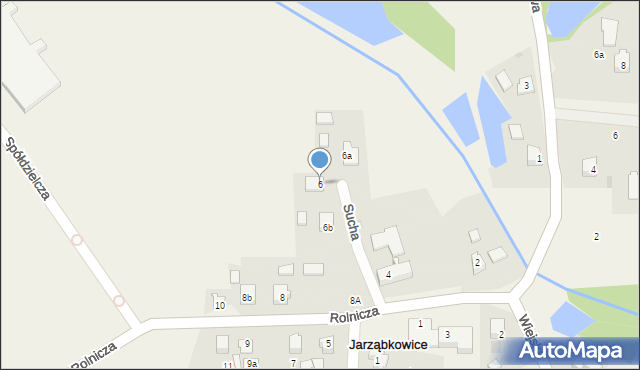 Jarząbkowice, Rolnicza, 6, mapa Jarząbkowice