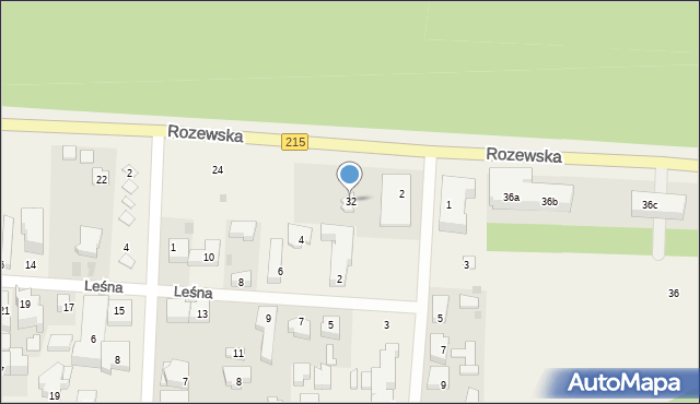 Jastrzębia Góra, Rozewska, 32, mapa Jastrzębia Góra