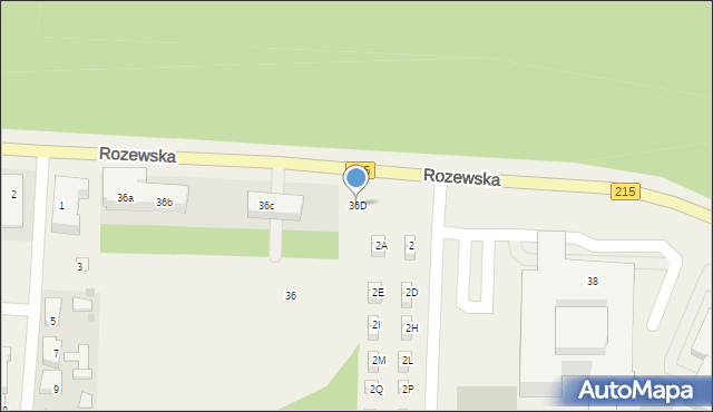 Jastrzębia Góra, Rozewska, 36D, mapa Jastrzębia Góra