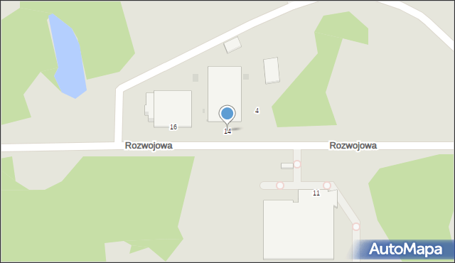 Jaworzno, Rozwojowa, 14, mapa Jaworzno