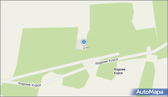 Jeziernia, Rogowe Kopce, 12, mapa Jeziernia