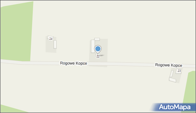 Jeziernia, Rogowe Kopce, 22, mapa Jeziernia