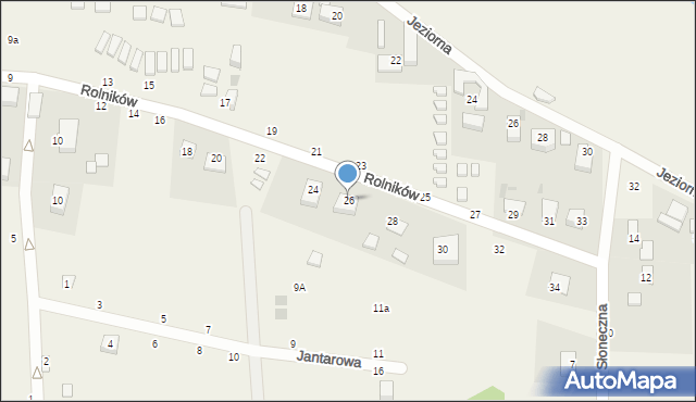 Jezierzany, Rolników, 26, mapa Jezierzany