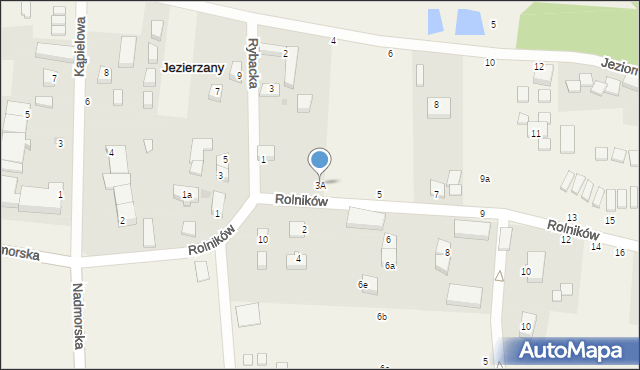 Jezierzany, Rolników, 3A, mapa Jezierzany