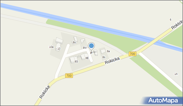 Józefów, Rokicka, 8f, mapa Józefów