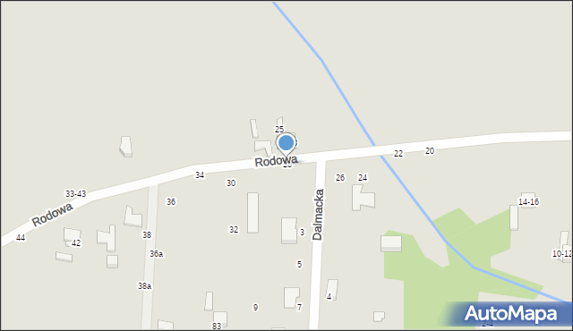 Kalisz, Rodowa, 28, mapa Kalisza