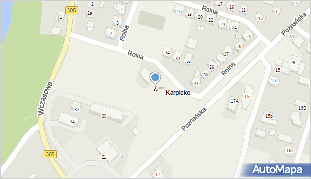 Karpicko, Rolna, 35, mapa Karpicko