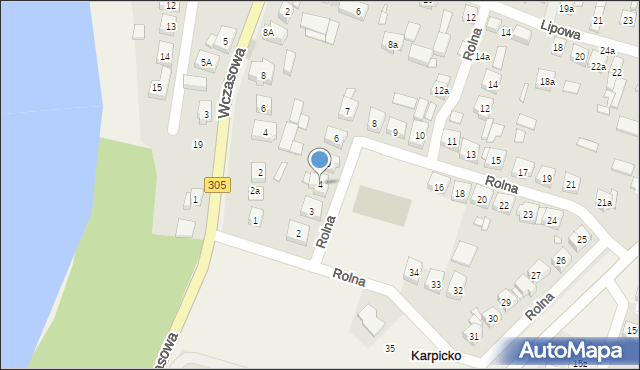 Karpicko, Rolna, 4, mapa Karpicko
