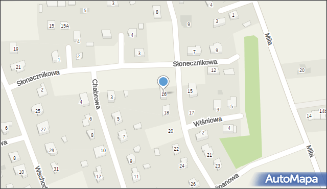 Kleszczów, Różana, 16, mapa Kleszczów