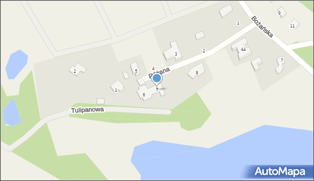 Koleczkowo, Różana, 7, mapa Koleczkowo