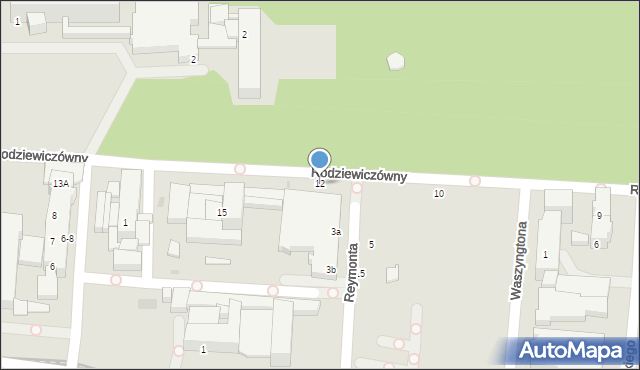 Kołobrzeg, Rodziewiczówny Marii, 12, mapa Kołobrzegu