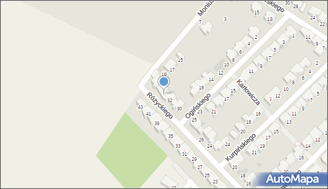Kołobrzeg, Różyckiego Ludomira, 34, mapa Kołobrzegu