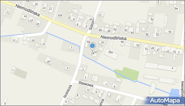 Komprachcice, Rolnicza, 1a, mapa Komprachcice