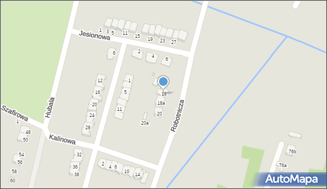 Końskie, Robotnicza, 18, mapa Końskie