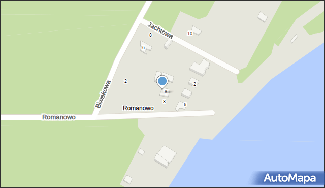 Koronowo, Romanowo, 15a, mapa Koronowo